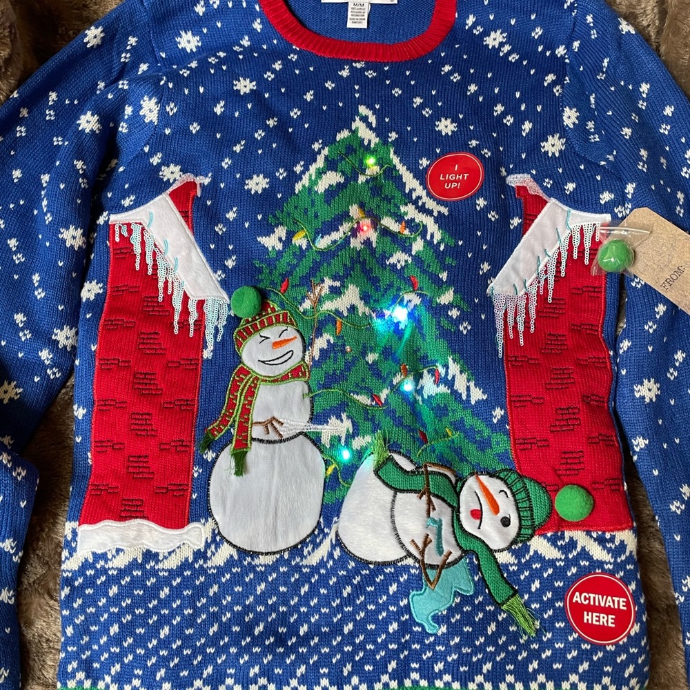 Light up JOLLY SWEATERS Light-up Christmas Sweater - Picture 3 of 8